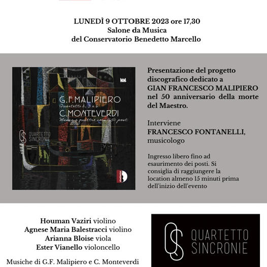 Presentazione Progetto G. F. Malipiero